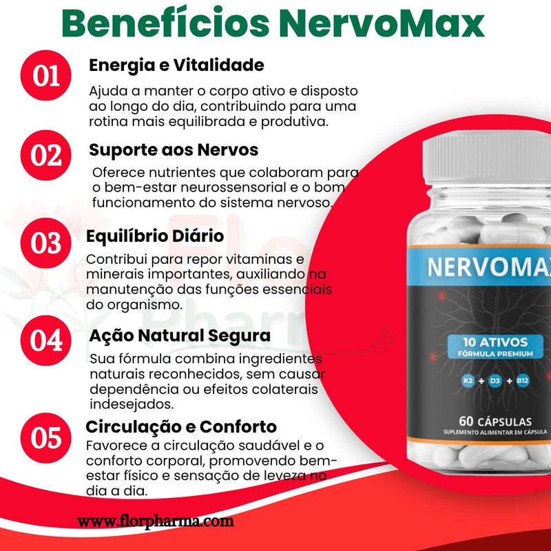 NervoMax O Suplemento Mais Vendido do Brasil Promoção Limitada + Frete Grátis