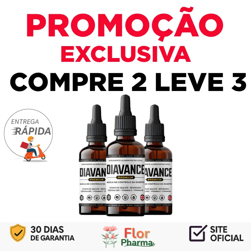 Diavance Gotas Original Para Equilíbrio e Bem-estar Promoção Exclusiva + Frete Grátis