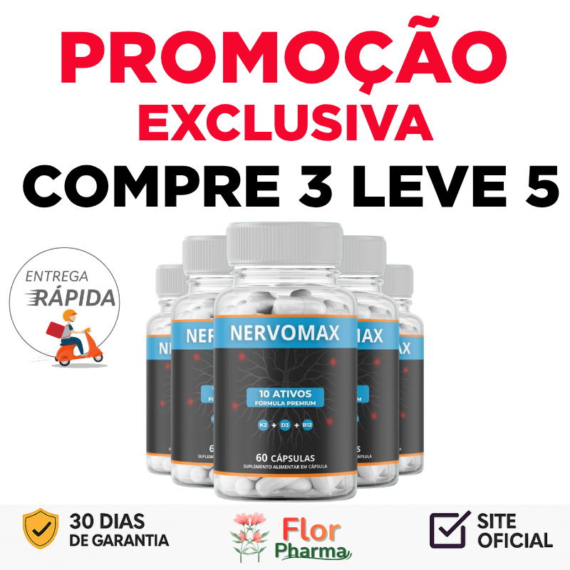 NervoMax O Suplemento Mais Vendido do Brasil Promoção Limitada + Frete Grátis